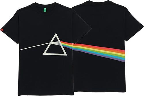 HABITAT PINK FLOYD DARK SIDE OF THE MOON SS TSHIRT LARGE  BLACK