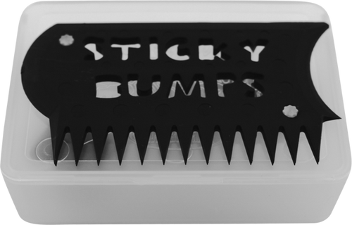 STICKY BUMPS WAX BOX & COMB CLEAR BLACK