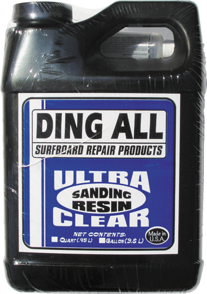 DING ALL 1 QUART SANDING RESIN BLACK BLUE (Hardner Included)