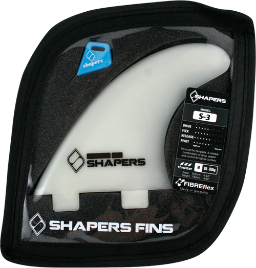 SHAPERS AUSTRALIA S-3 FCS NATURAL 3fin set