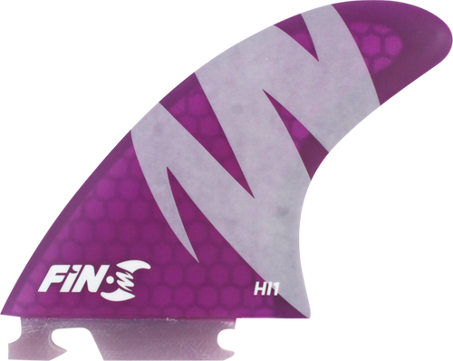 FIN-S HI-1 HONEYCOMB PURPLE 3 fins