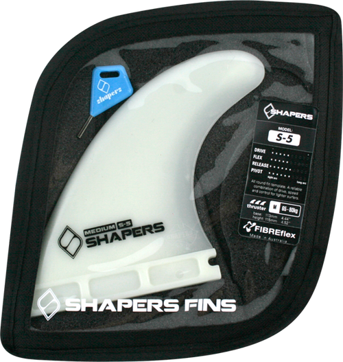 SHAPERS AUSTRALIA S-5 FUTURE NATURAL 3fin set