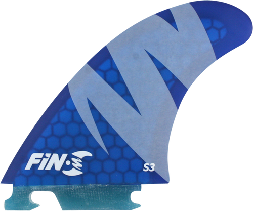 FIN-S S-3 HONEYCOMB BLUE 3 fins