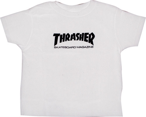 THRASHER MAG LOGO TODDLER SS 5-6T WHT/BLK