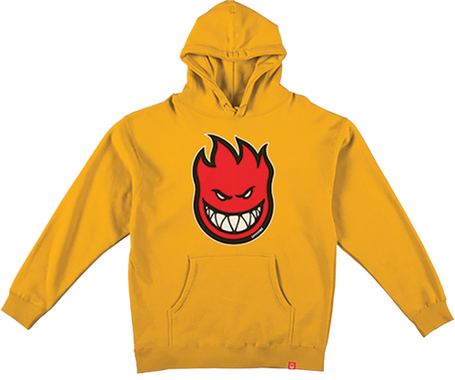 SPITFIRE BIGHEAD FILL HOODIE SWEATSHIRT XXLARGE GOLD/RD/WT/BK