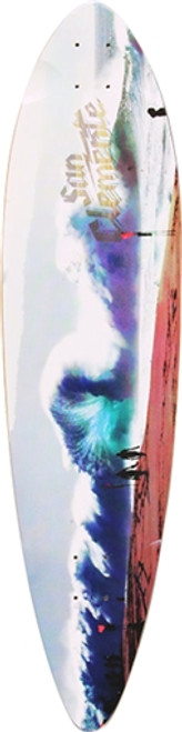 SANTA CRUZ STAINED SHOREPOUND FREERIDE Longboard Deck-9x37