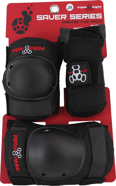 TRIPLE 8 SAVER 3 PK PADS-JR knee ELBOW wrist