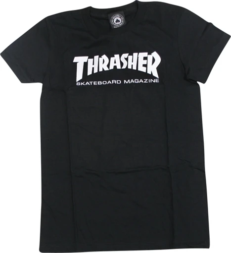 THRASHER MAG LOGO GIRLS SS MEDIUM BLACK