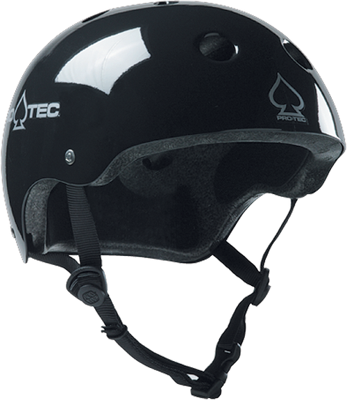 PROTEC Classic CERTFIED GLOSS BLK-S SKATE HELMET