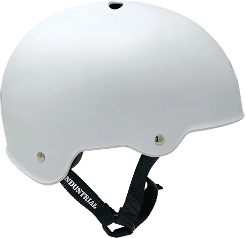 INDUSTRIAL FLAT WHITE SKATE HELMET L