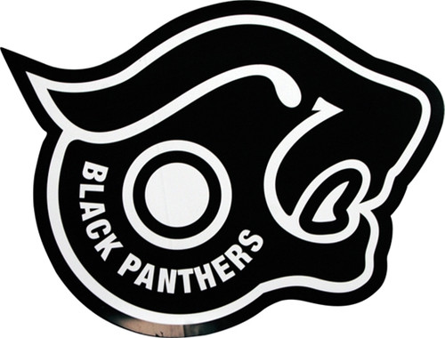SHORTYS BLACK PANTHERS STICKER single