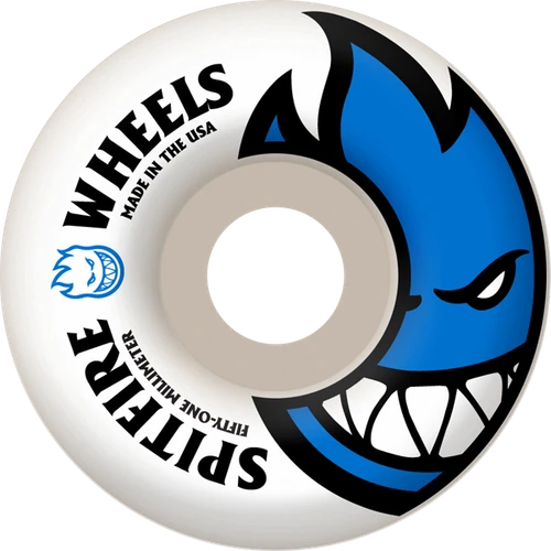 Spitfire BIGHEAD 51mm WHT W BLUE Skateboard Wheels