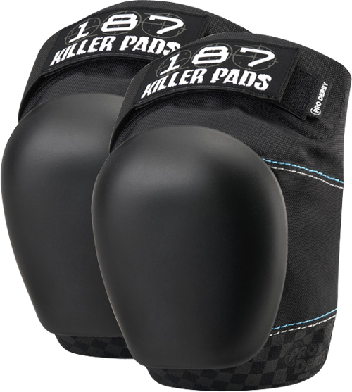 187 PRO DERBY KNEE PADS LARGE  BLK BLK