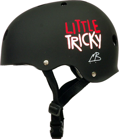 TRIPLE 8 LITTLE TRICKY SKATE HELMET BLACK RUBBER eps liner