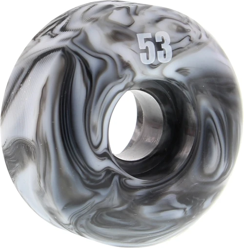 ESSENTIALS BLK & WHT SWIRL 53mm  Skateboard Wheels