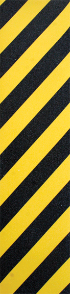 FKD GRIP SINGLE SKATE GRIP SHEET CAUTION YELLOW/BLACK