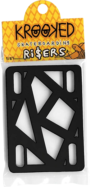 KROOKED RISER PADS 1/4" BLACK (Set of 2)
