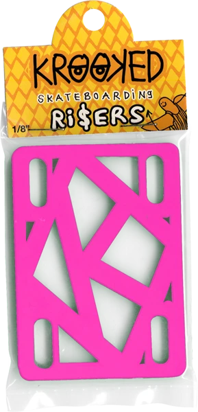 KROOKED RISER PADS 1/8" HOT PINK (Set of 2)