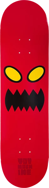TOY MACHINE MONSTER FACE SKATEBOARD DECK-8.0 RED blem sale