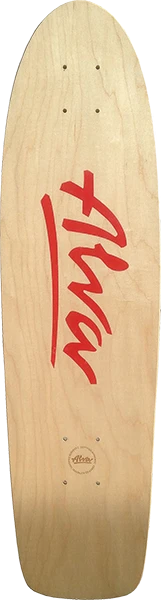 ALVA 1977 OG SKATEBOARD DECK 7.75x29.5 NAT/RED