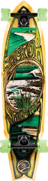 SECTOR 9 BAMBOO SNAPPER SKATEBOARD COMPLETE 8.75x34