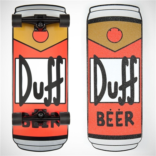 Santa Cruz × Duff Beer スケートボード シンプソンズ Santa Cruz Simpsons Duff Beer Can Cruiser Skateboard Red Black