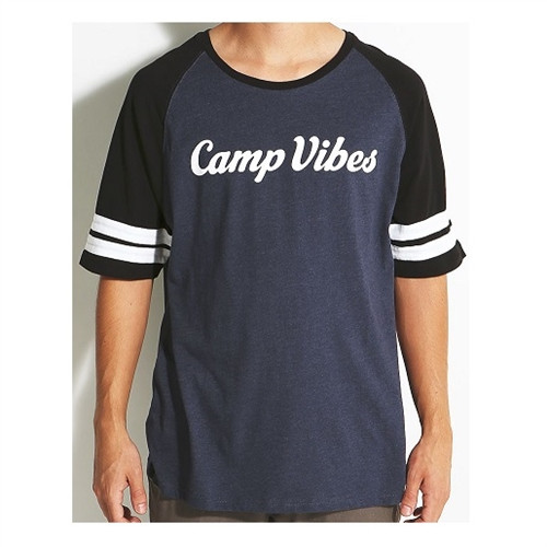 Poler Camp Vibes Football Jersey Navy Black White