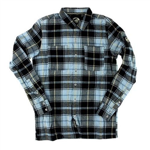 Santa Cruz Cliff Button Up Blue Plaid XL