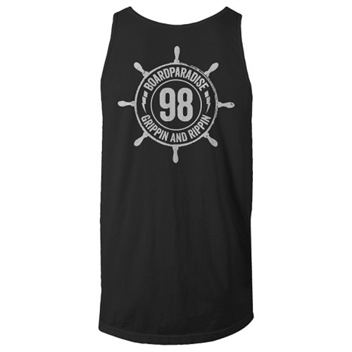Boardparadise Stacked Wheel 98 Logo Tank Top Black