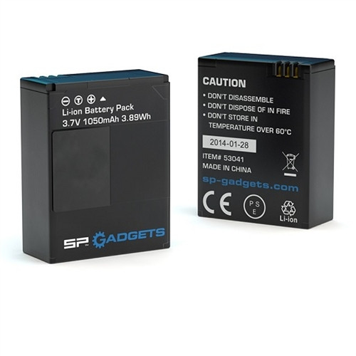 SP Gadgets GoPro 2X BATTERY 3.8V Black OneSize