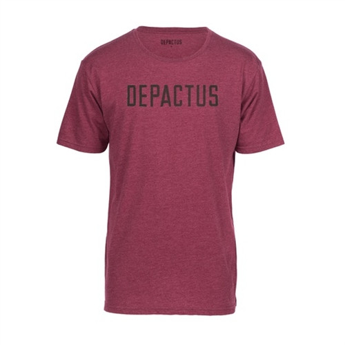 Depactus Wordmark Tshirt Burgundy Heather
