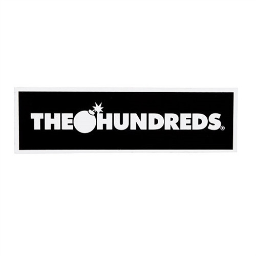 The Hundreds Bar Logo Sticker Black White