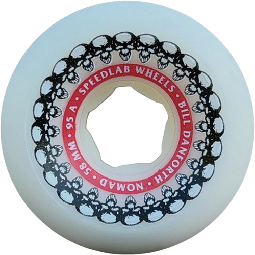 SPEEDLAB DANFORTH NOMAD 58MM 95A WHITE WHEELS SET