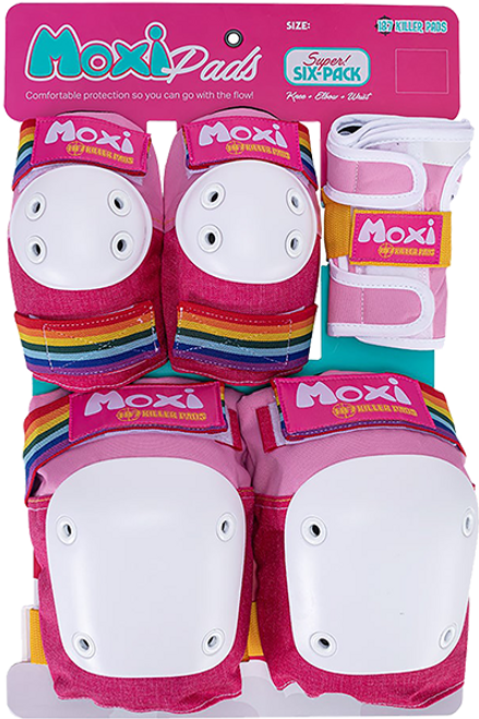 187 6-PACK PAD SET L/XLARGE MOXI PINK