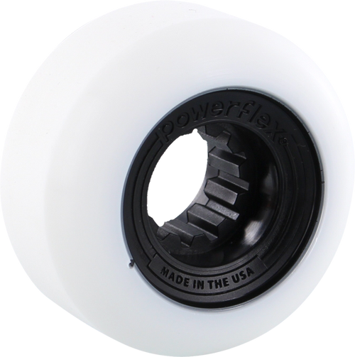 POWERFLEX GUMBALL 54mm 83b WHT/BLACK Wheesl Set
