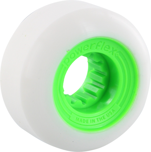 POWERFLEX GUMBALL 56mm 83b WHT/LIME Wheesl Set