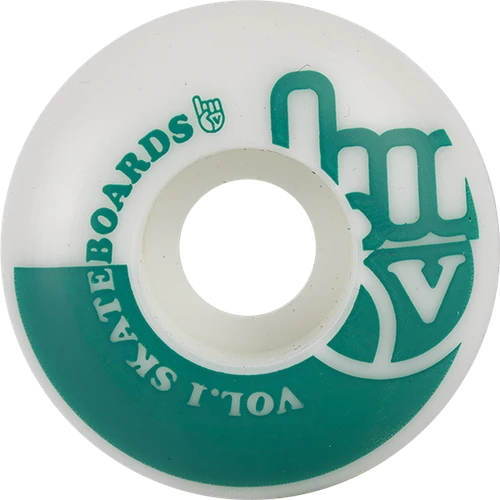 VOL.1 NO.1 52mm White/Teal WHEELS SET