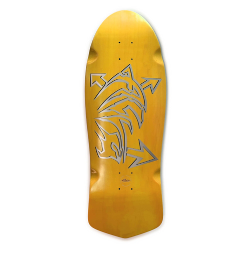 Alva Dolphin Skateboard Deck Yellow 11.12
