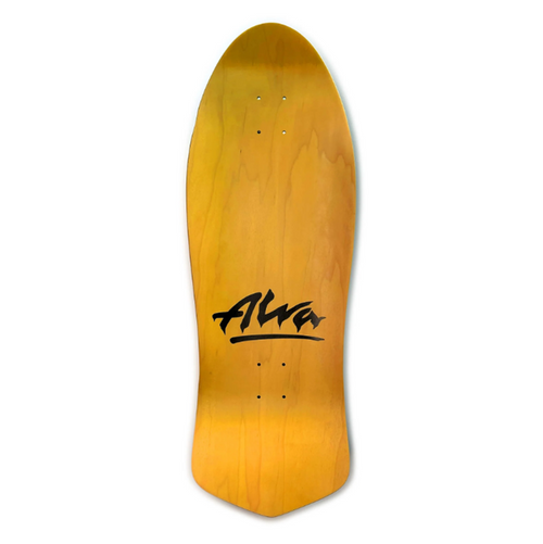 Alva Dolphin Skateboard Deck Yellow 11.12