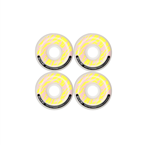 Quasi Protothane Conical Wheels Natural Pink Yellow 52/83b