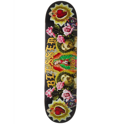 DGK Shrine Skateboard Deck Black Gold 8.5x14.37WB