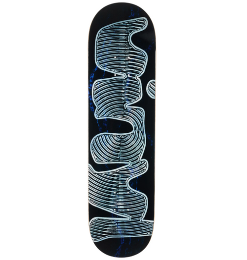 Vinyl Spiral Marble Skateboard Deck Blue 8.25x14.1WB