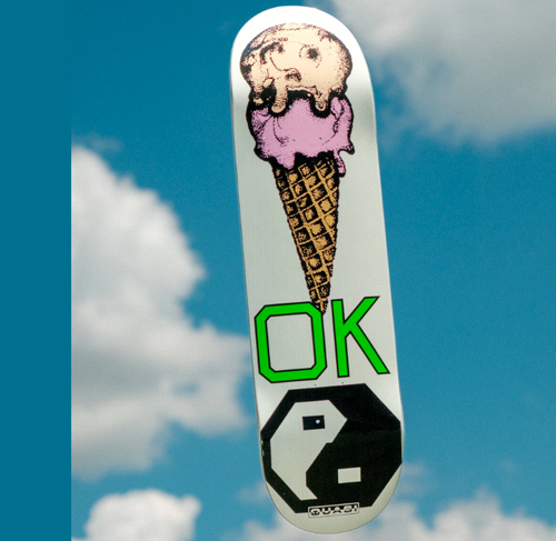 Quasi Okay Skateboard Deck White 8.125x14.1WB