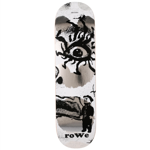 Quasi Rowe Knocker Skateboard Deck Silver Grey 8.5x14.25WB