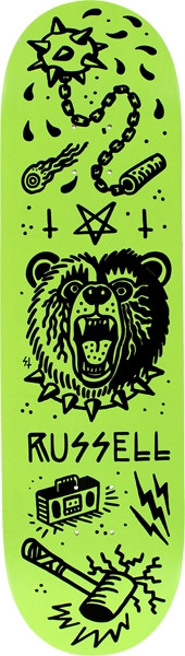 CREATURE RUSSELL TANKED SKATEBOARD DECK-8.5