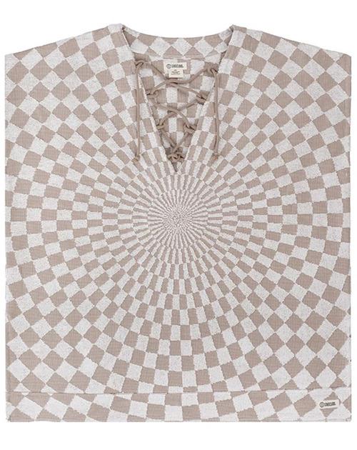 Sand Cloud Checkster Cover Up Warm Taupe Onesize