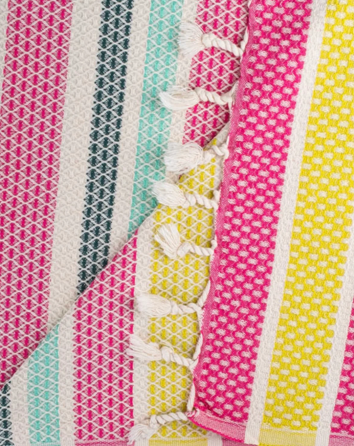 Sand Cloud Roma Stripe Weave Towel Multi Regular