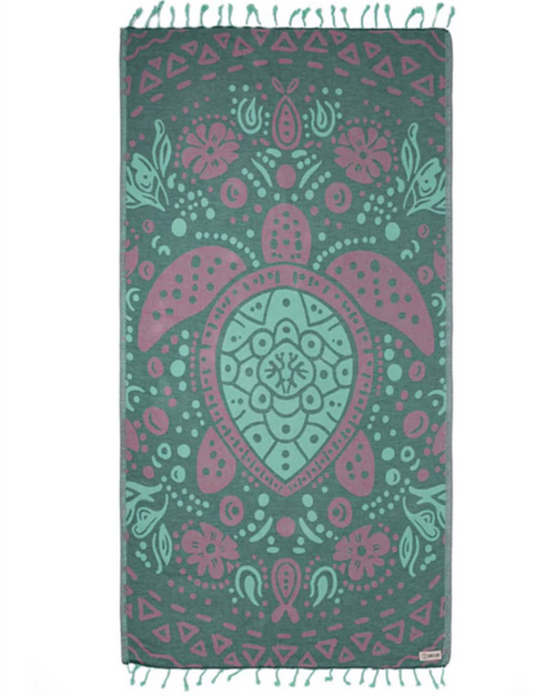 Sand Cloud Jewel Turtle Towel Bayberry Regular