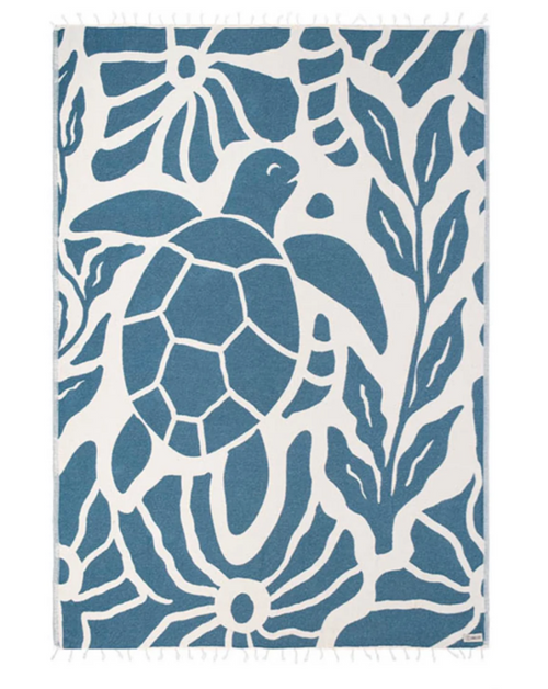 Sand Cloud Ari Turtle Blanket BayBerry Large