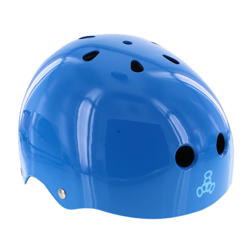 TRIPLE 8 LIL 8 SKATE HELMET BLUE GLOSS CERTFIED/astm